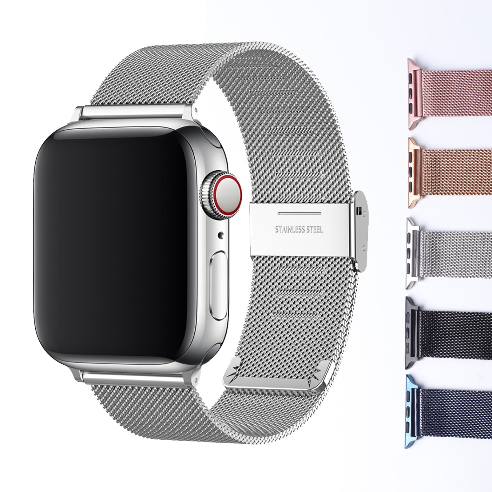 Metal Strap for Watch Band 44mm 40 45 41mm 42 38mm Milanese Bracelet for iwatch Series 7 6 SE 5 4 3 Accessories Wriststrap