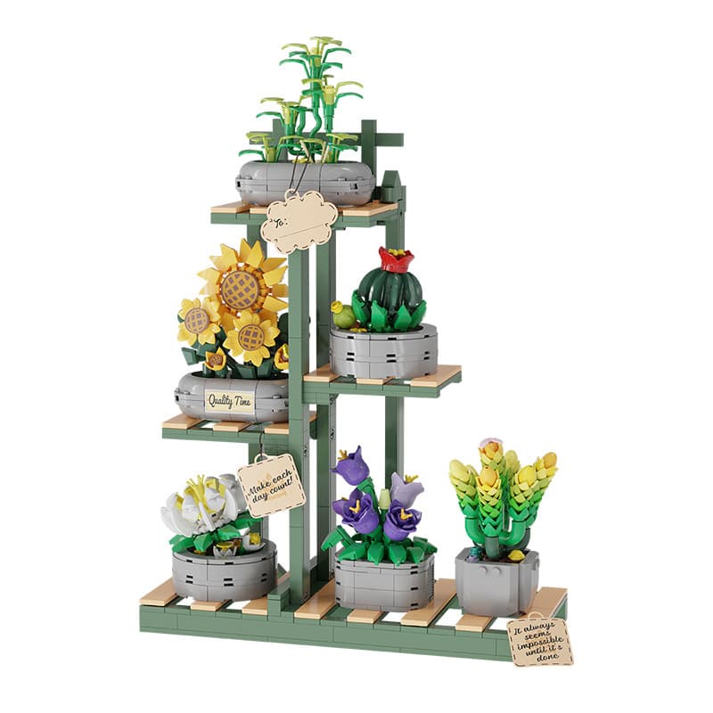 Building Blocks flower toys building block bouquet flower arrangement boys and girls adult gifts small particle building block set