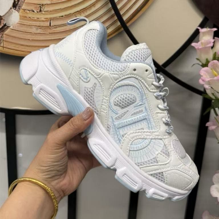 DIOR 25ss Dad New Homme B30 et Femme, Baskets décontractées polyvalentes à lacets en maille, Modèle Fashion CD Color-blocking résistant à l'usu