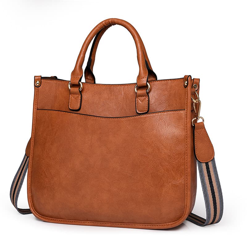 Women's new casual retro tote bag, fashionable and versatile single shoulder crossbody bag