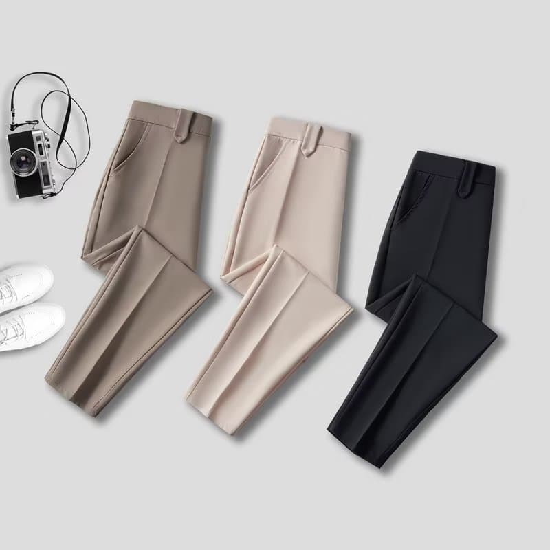 Pants Men's Korean Version Trend Spring Autumn And Winter New Nine-point Small Trousers Men's Slim-fitting Drape Suit Pants Casual Trousers