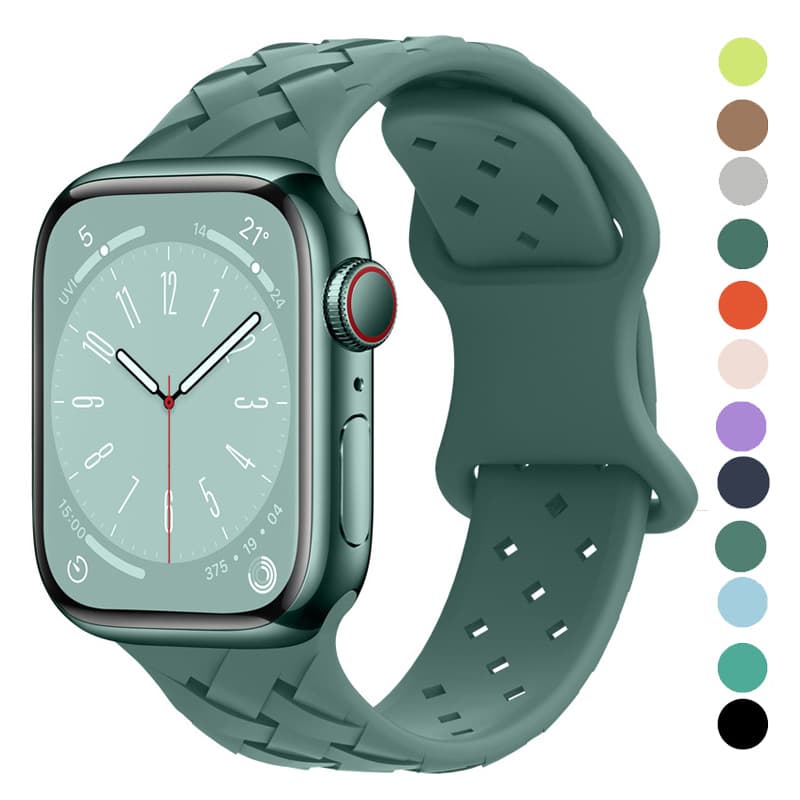 Strap for Apple Watch Band Ultra 49mm 44mm 40mm 45 Mm 41mm 38mm 42mm Sport Silicone Woven Loop Bracelet IWatch Series 8 7 6 3