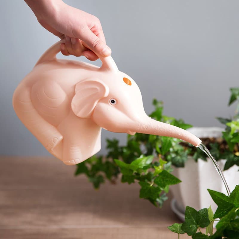 2L Creative Long Spout Plastic Household Green Potted Plant Spray Flower Garden Watering Can