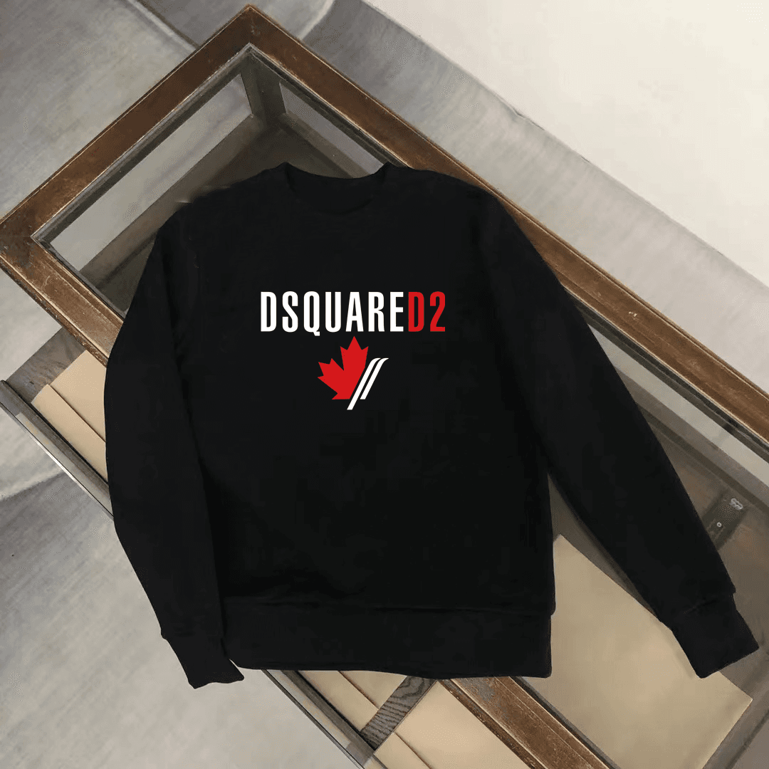 Pull en coton à épaules tombantes et col rond contemporain