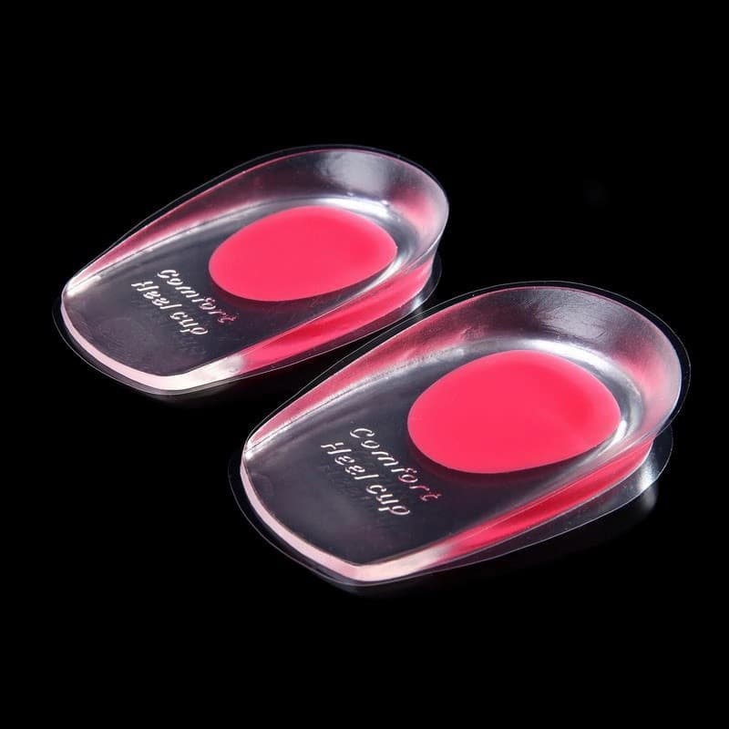 Shoe AccessoriesHeel Pad Thickened Half Size Heel Cup Shock Absorption Heel Pad Silicone Heel Pad