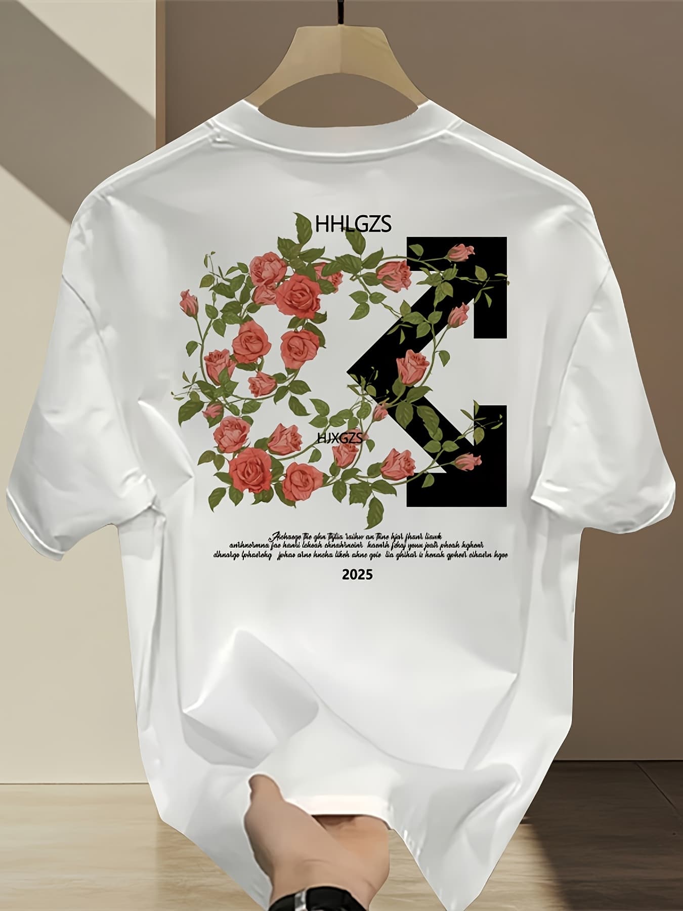 100 Cotton Casual Black T-Shirt With Print Soft Breathable And Comfortable Round Neck Tee For Summer Perfect For Casual AttireComfortable Clothing