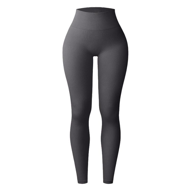 Women's Clothing Threaded Sports Leggings, Trousers, Seamless Yoga Pants, High-waisted Fitness Pants, Yoga Wear Leggings