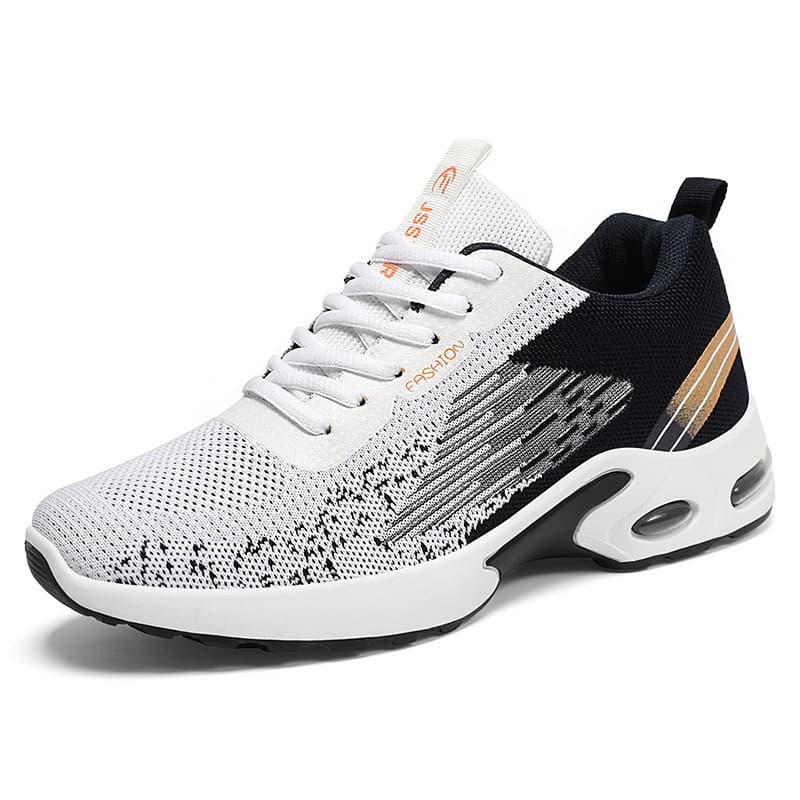 Men’s Shoes men's shoes flying woven breathable running shoes color matching fashion casual shoes