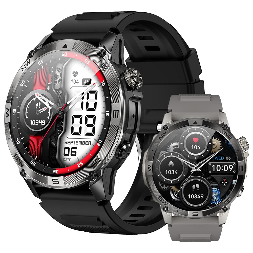 HK08 Smart Watch For Men & Women With Bluetooth Calling, GPS, Heart Rate & Blood Oxygen Monitor, Multi-Sport Modes, Waterproof Fitness Tracker