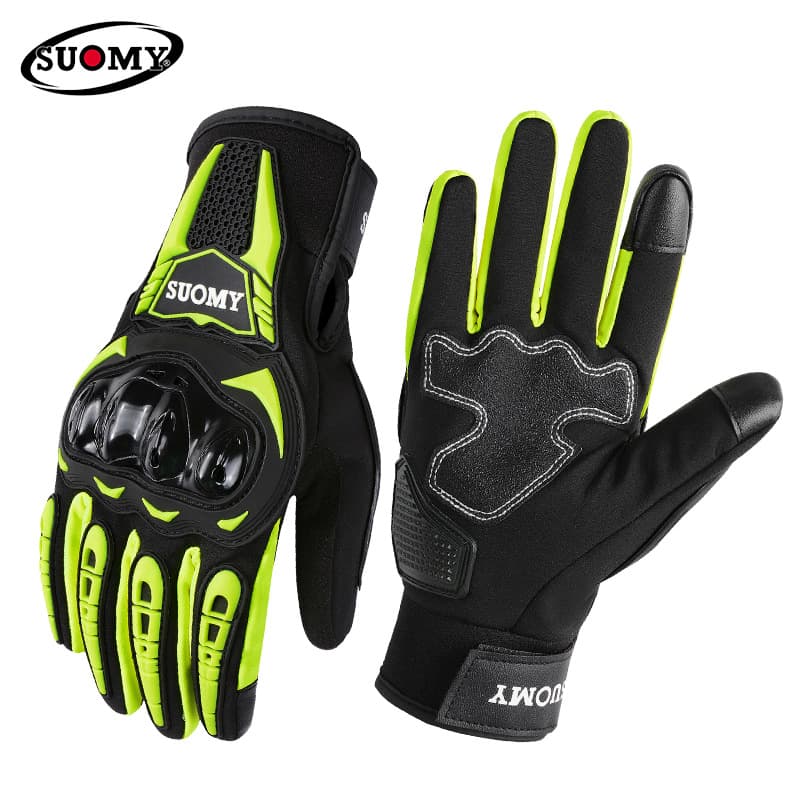 SUOMY Autumn And Winter Riding Warm Anti-fall Anti-slip Wear-resistant Motorcycle Racing Rider Touch Screen Gloves