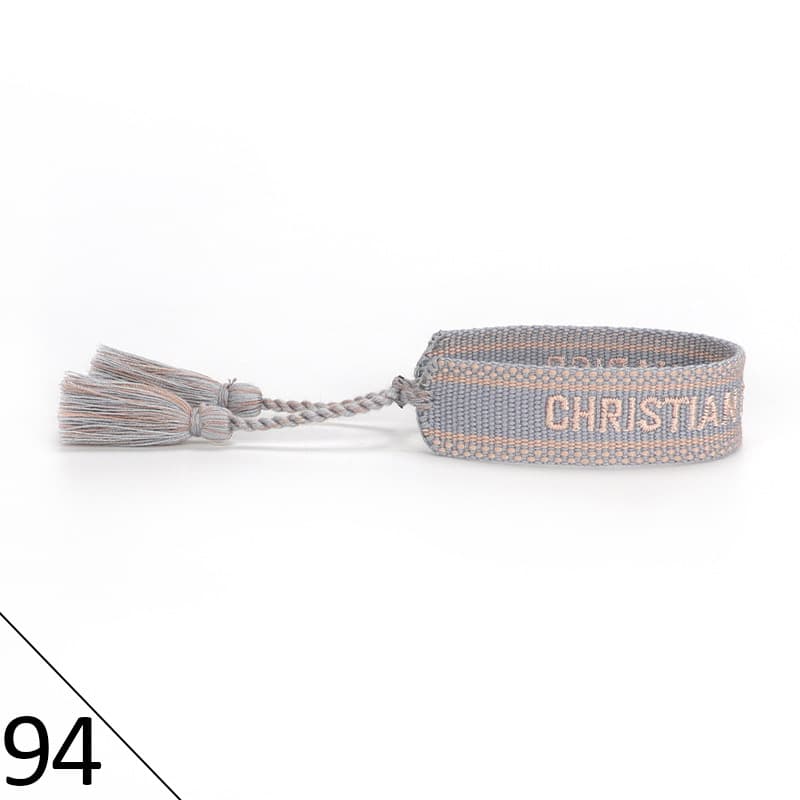 Bracelet unisexe tendance avec lettres tressées
