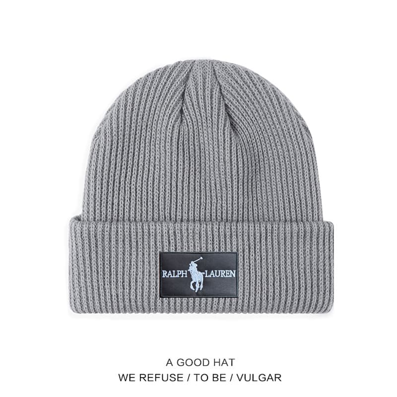 Bonnets en maille Polo pour hommes et femmes, bonnets d'automne et d'hiver, chapeaux chauds et protecteurs contre le froid, chapeaux simples et élé
