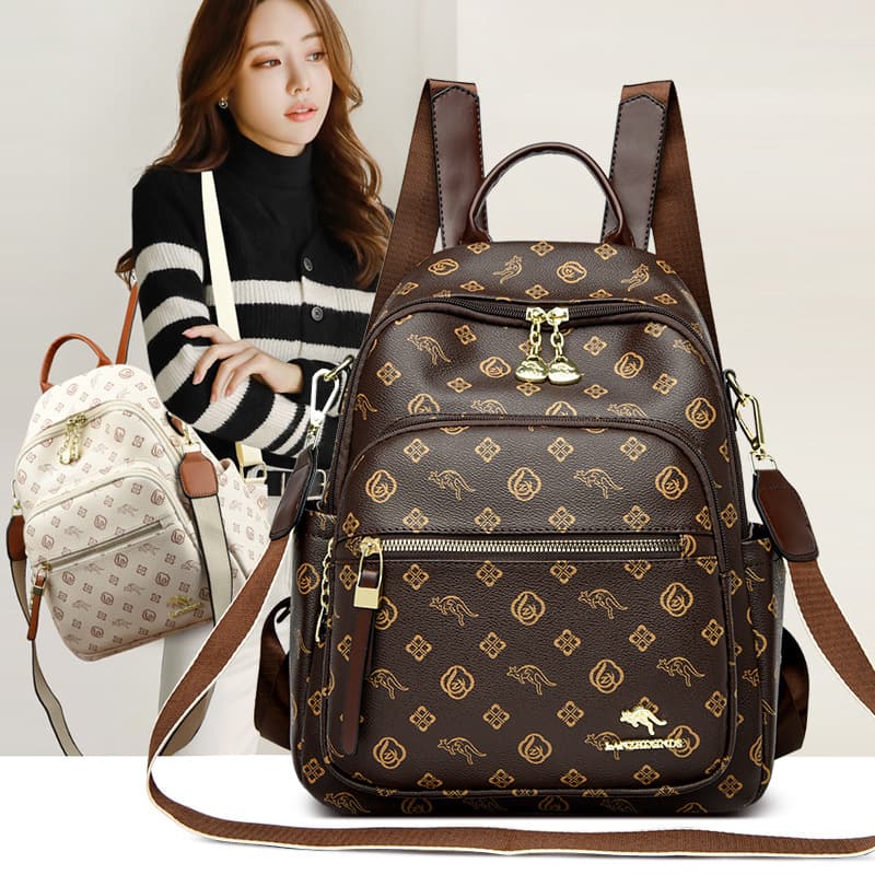 Women's Bags New Women's Backpack Soft Leather Mommy Travel Bag Large Capacity