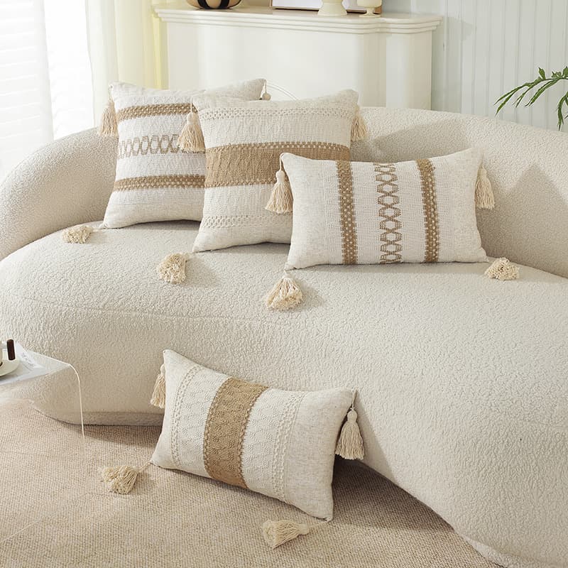 American Jacquard Multi-color Sofa Bedside Cushion Living Room Chair Car Pillow Cover In Stock Wholesale