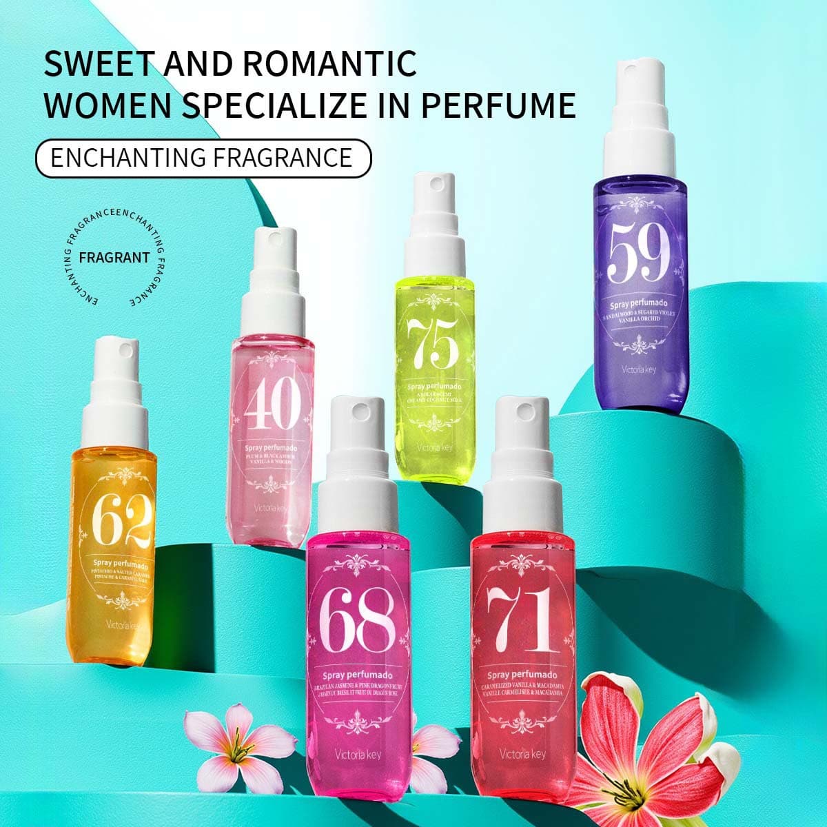 Alcohol-Free Women's Perfume Spray - Long-Lasting Digital Fragrance For Body & Hair (Popular Scent)