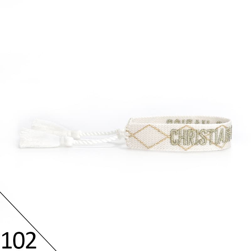 Bracelet unisexe tendance avec lettres tressées