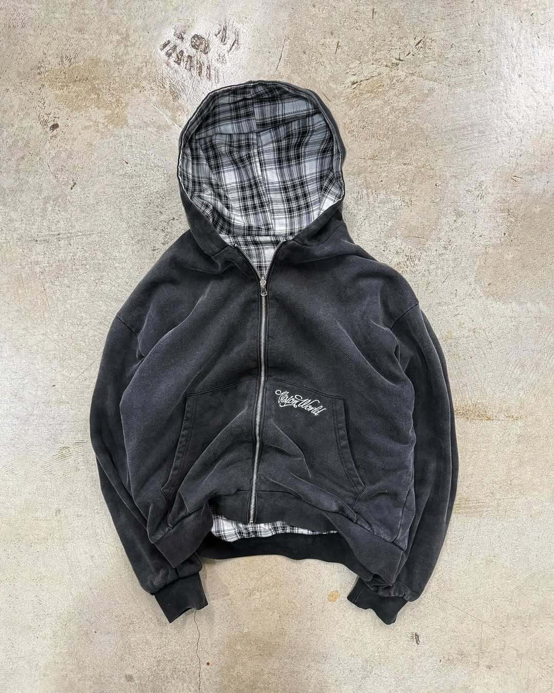 Sweat-shirt homme automne uni à carreaux, tendance et polyvalent, nouveauté 2026