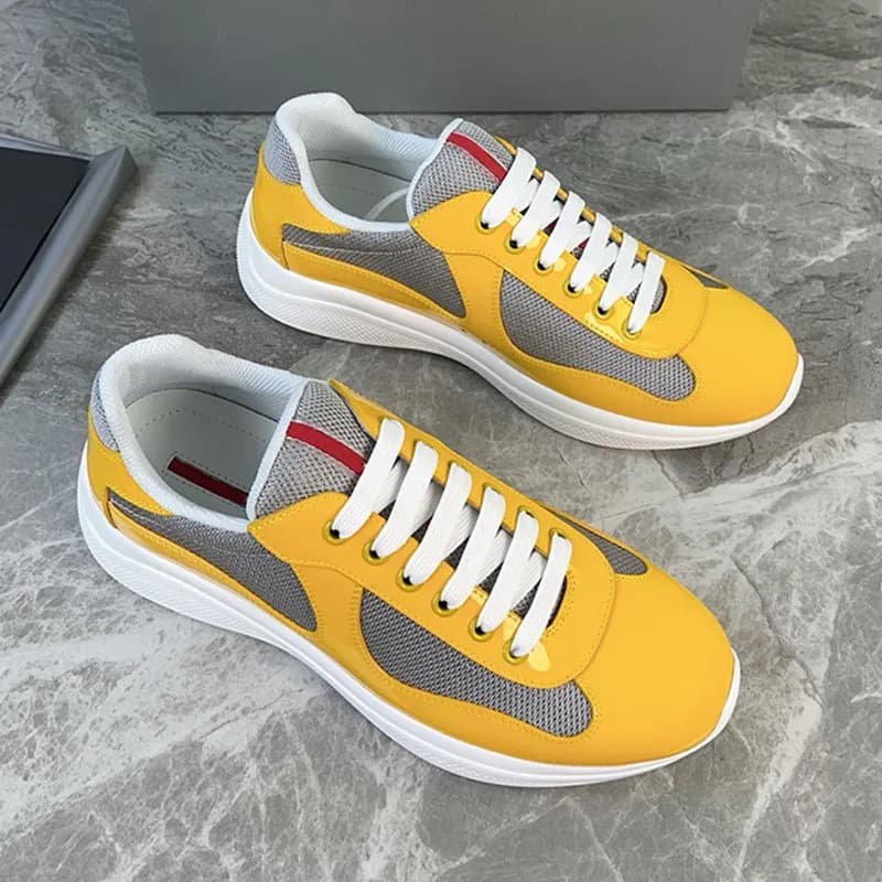 Chaussures de sport polyvalentes en cuir verni de haute qualité pour l'été 25, nouvelle collection Americas Cup P Home