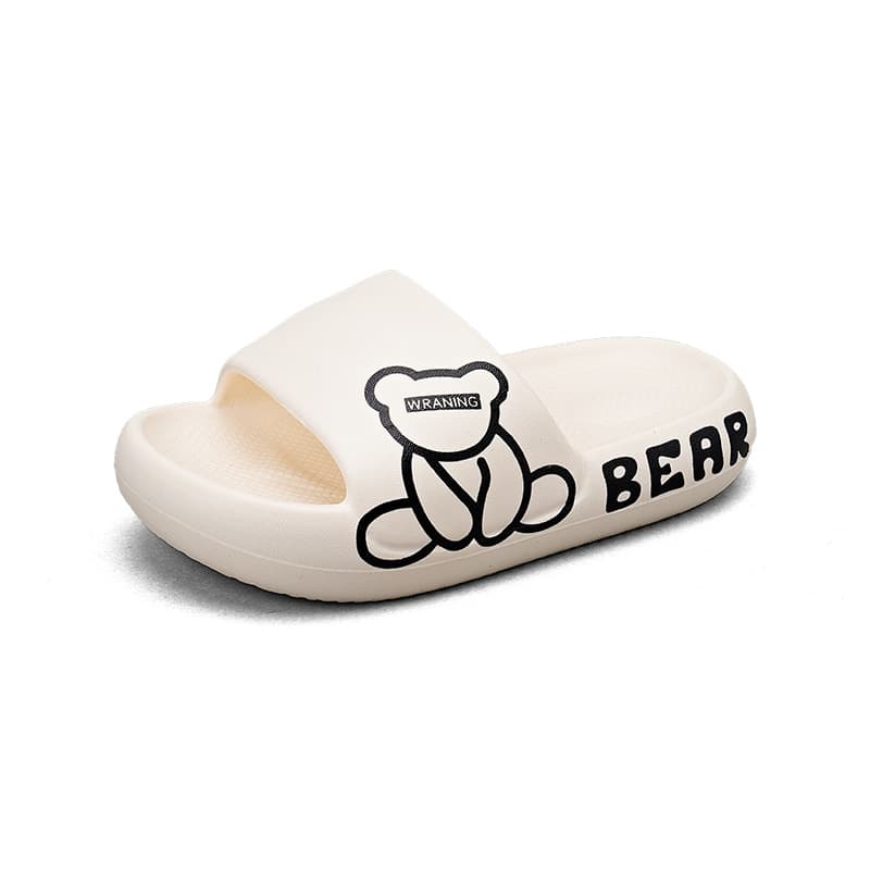 Mother & Kids Children's Slippers Wholesale New Bear Soft Sole Anti-Slip Casual Thick Soled Simple Boys and Girls Home Slippers