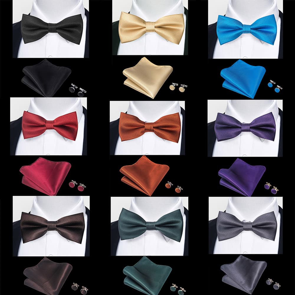 Men's Bow Tie Three-Piece Set British Style New Bowknot