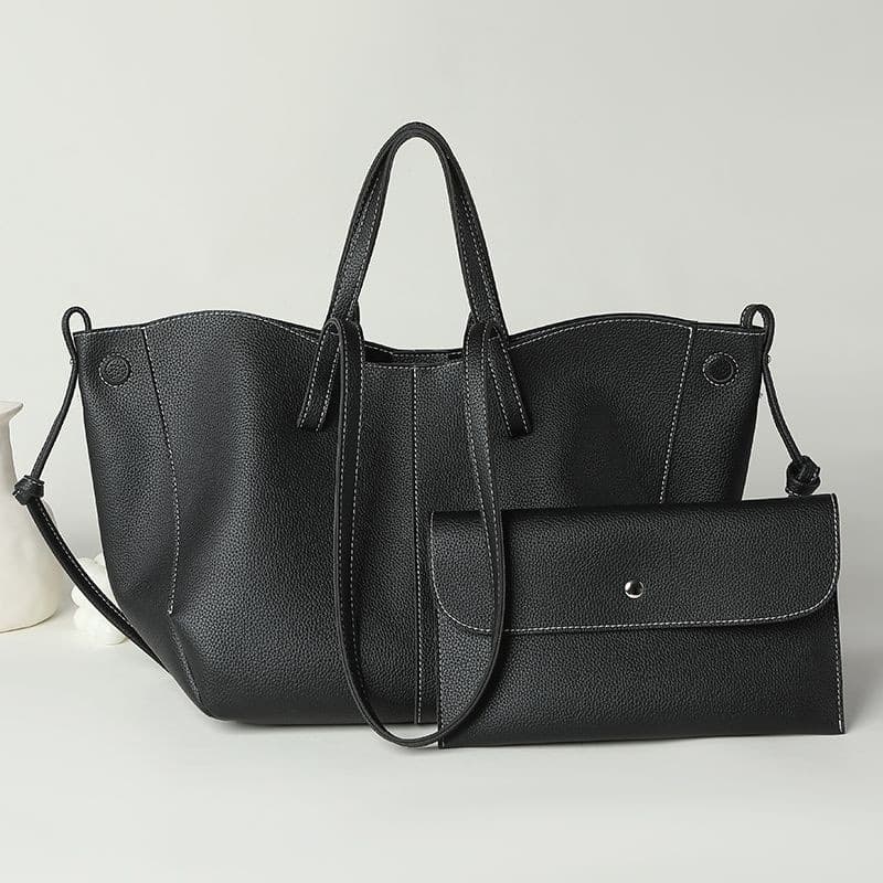 Sac cabas français haut de gamme de grande capacité, idéal pour les femmes.