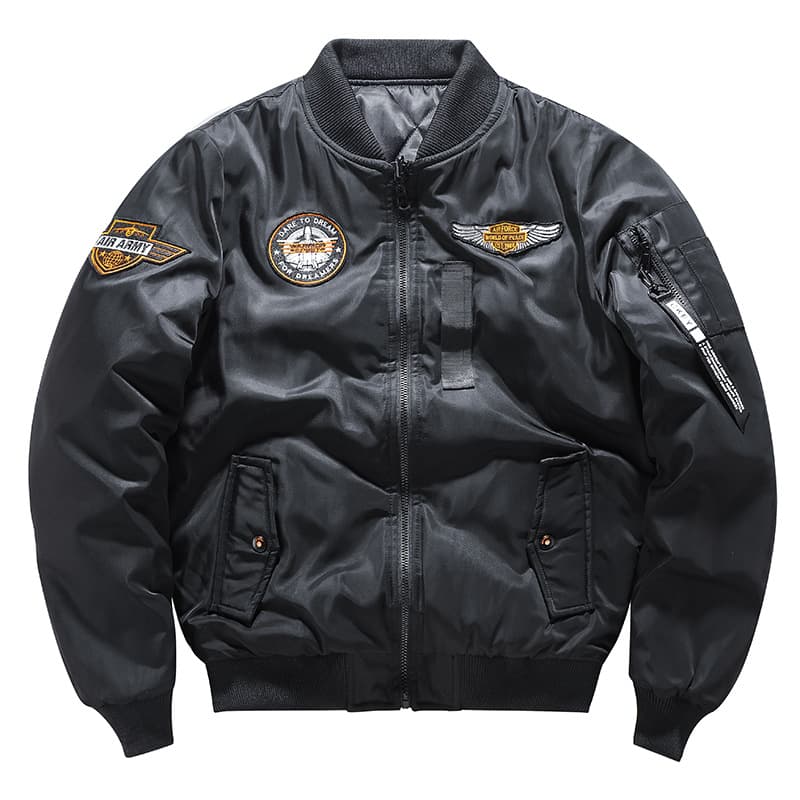 Men's Clothing Men's Casual Jacket Autumn And Winter Double Sided Cotton Clothing Pilot Trendy Brand Tooling Large Size Thickened Baseball Uniform