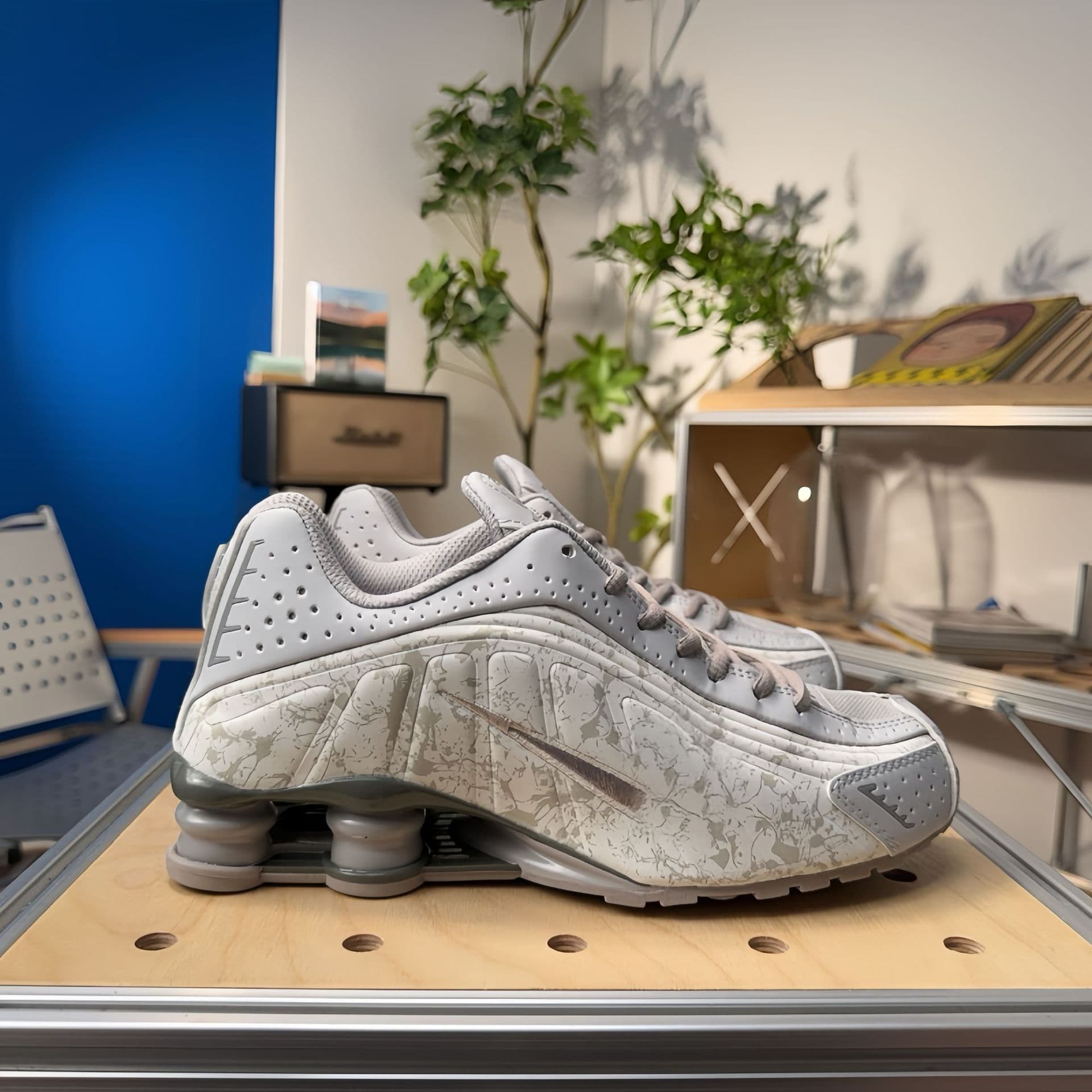 Chaussures de course unisexes SHOX R4 Neymar Collaboration, pointures 36 à 45, pour hommes et femmes, avec coussin d'air coloré.