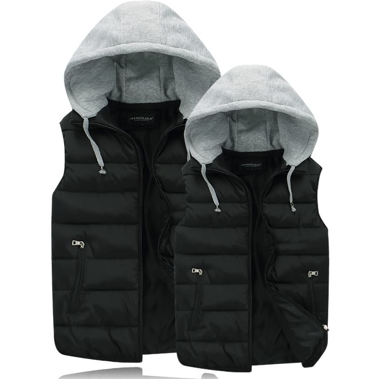 Men's Clothing Autumn And Winter New Jacket Men's Cotton Vest Version Thickened Couple Cotton Vest Women's Down Cotton Vest Shirt