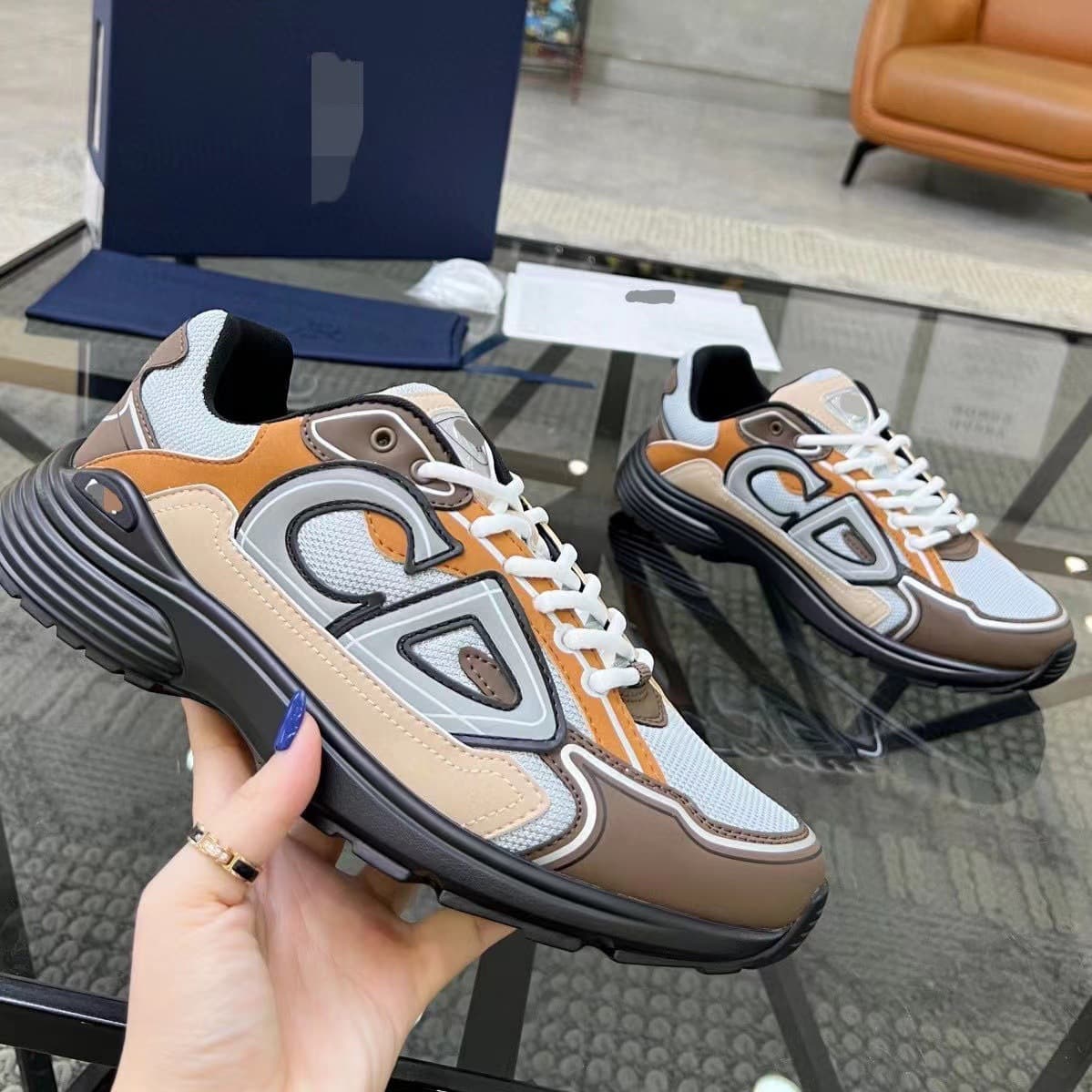 Chaussures de course légères et confortables pour couple, en maille respirante et décontractée, style CD B30