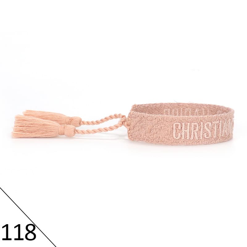 Bracelet unisexe tendance avec lettres tressées