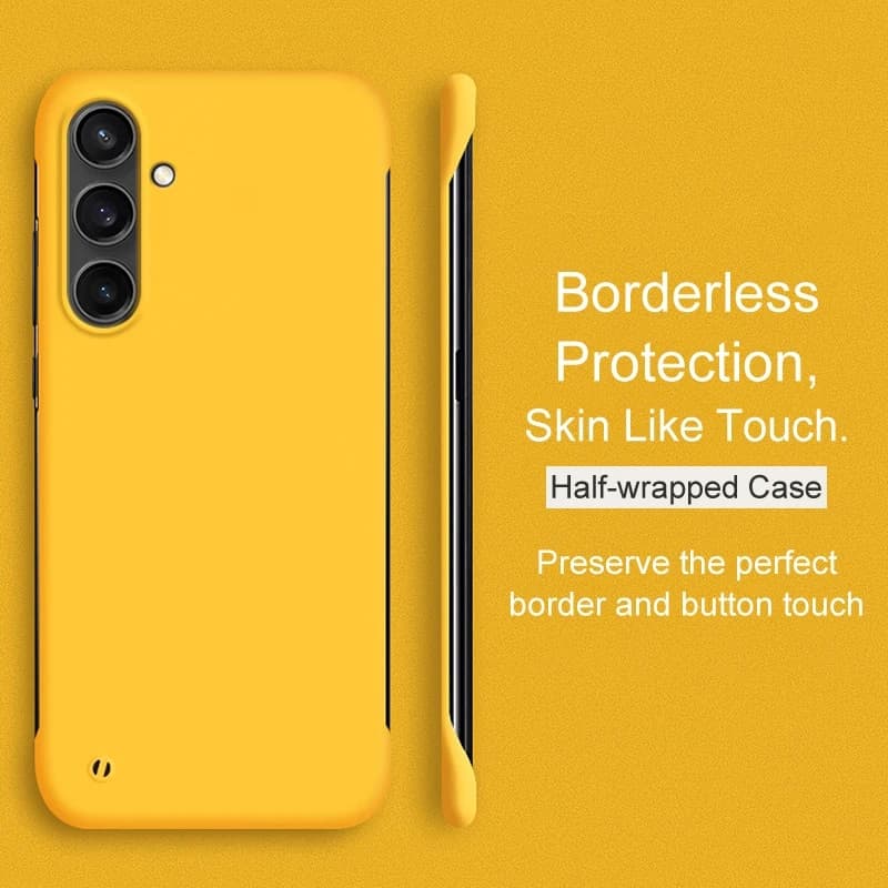 Borderless Candy Color Hard PC Case For Samsung galaxy S24 S23 S21 FE S22 Note 10 Plus 20 Ultra Ultra-Thin Matte Cover
