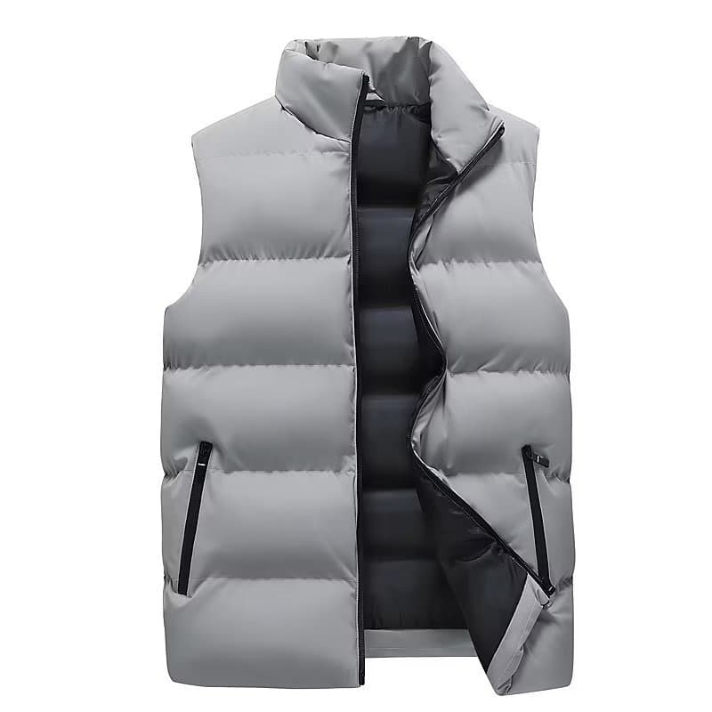 Men's Clothing 2025 NEW Vest Men's Spring And Autumn Winter New Down Cotton Jacket Trend Outer Wear Vest Thick Handsome Men's Waistcoat Jacket