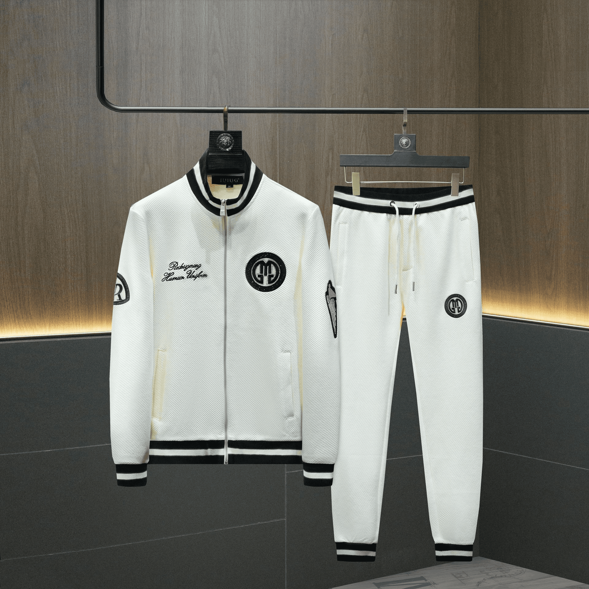 Men's Clothing Casual Sports Suit Embroidered Round Neck Sweater Suit Men's Casual Suit Spring And Autumn Clothes