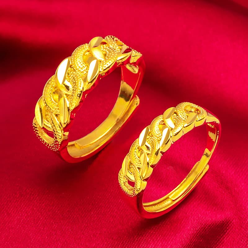 twist sand gold ring women's fashion trend ring network trend style women's ring