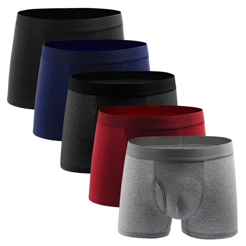 Boys Cotton Plus Size Underwear Boxer Briefs Men Large Size Men's Cotton Underwear