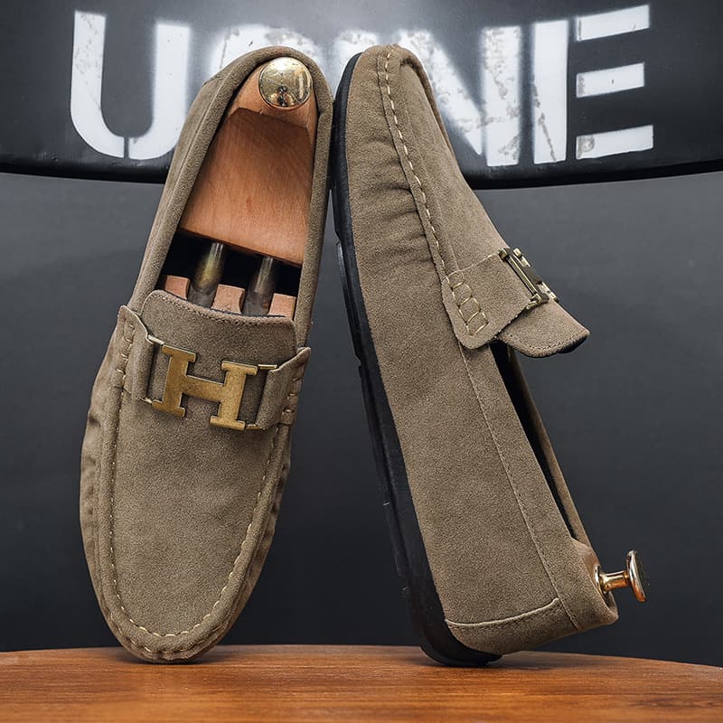 Chaussures Doudou pour hommes, chaussures de printemps polyvalentes de style britannique, chaussures décontractées en cuir pour hommes, chaussures