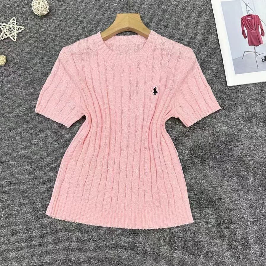 Pull à col rond pour femmes, câble torsadé Newton brodé, haut de tempérament