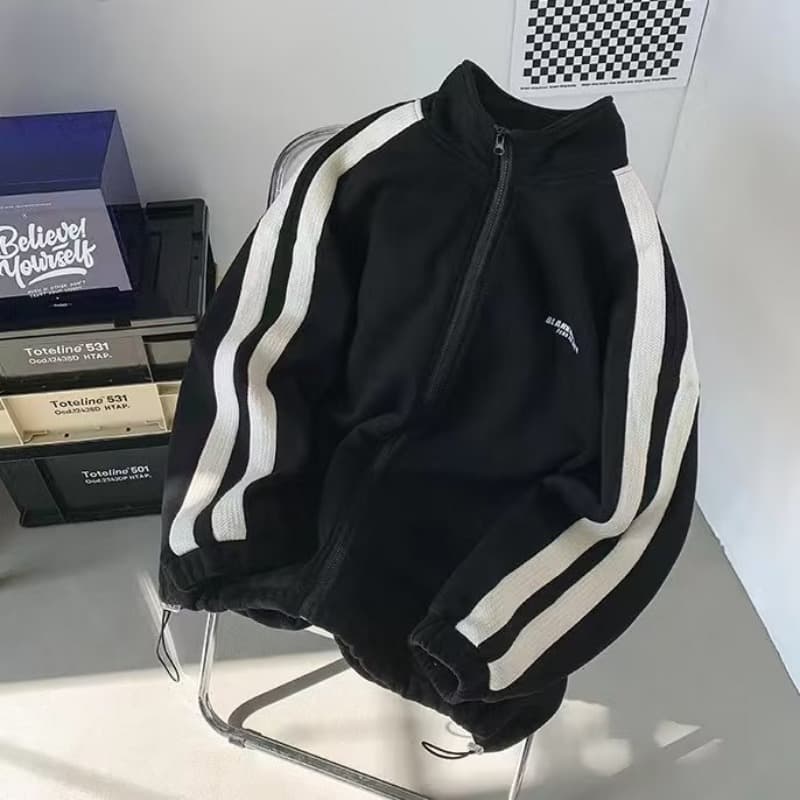 Ensemble deux pièces pour homme, style streetwear décontracté, pull à manches longues et pantalon, coupe ample, idéal pour le printemps et l'aut