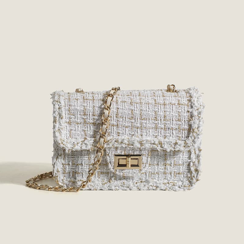 Niche design women's underarm bag small style chain bag high end shoulder crossbody small square bag