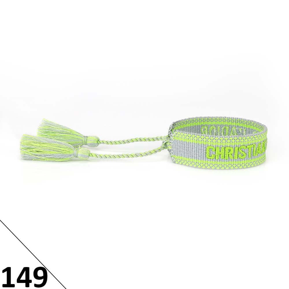 Bracelet unisexe tendance avec lettres tressées