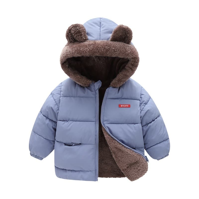 kid's clothing Winter children's padded padded jacket Girls hooded and fleecy padded padded jacket boys padded baby coat down jacket