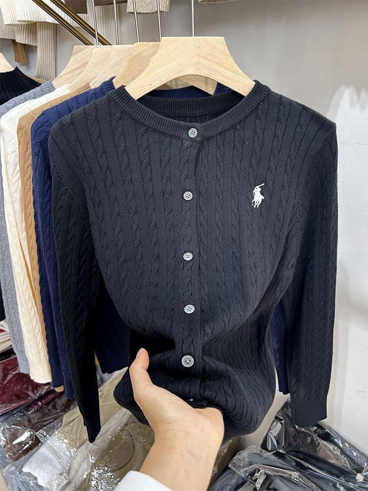Gilet en maille torsadée – Pull doux et confortable à manches courtes | Veste légère, élégante et preppy