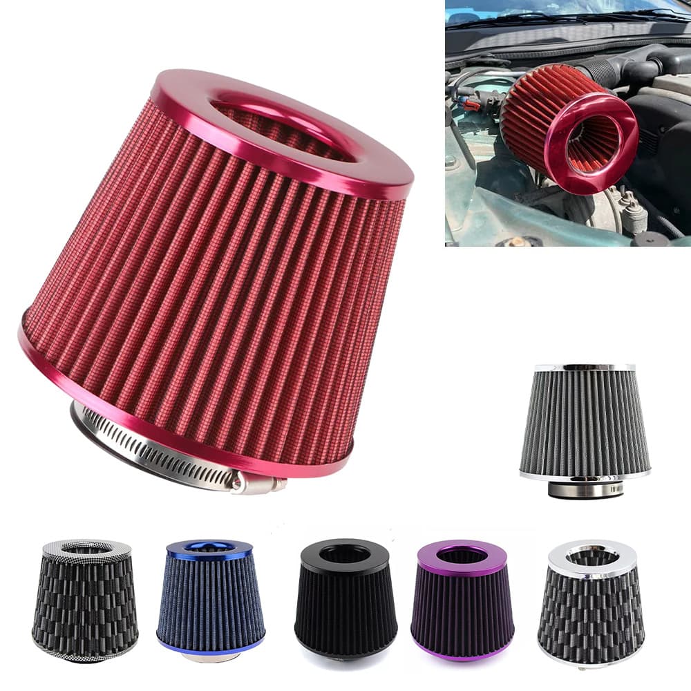 Car Modification 76mm High-flow Air Filter, Modified Mushroom Head Filter, Winter Mushroom Head Exhaust Gas Filter