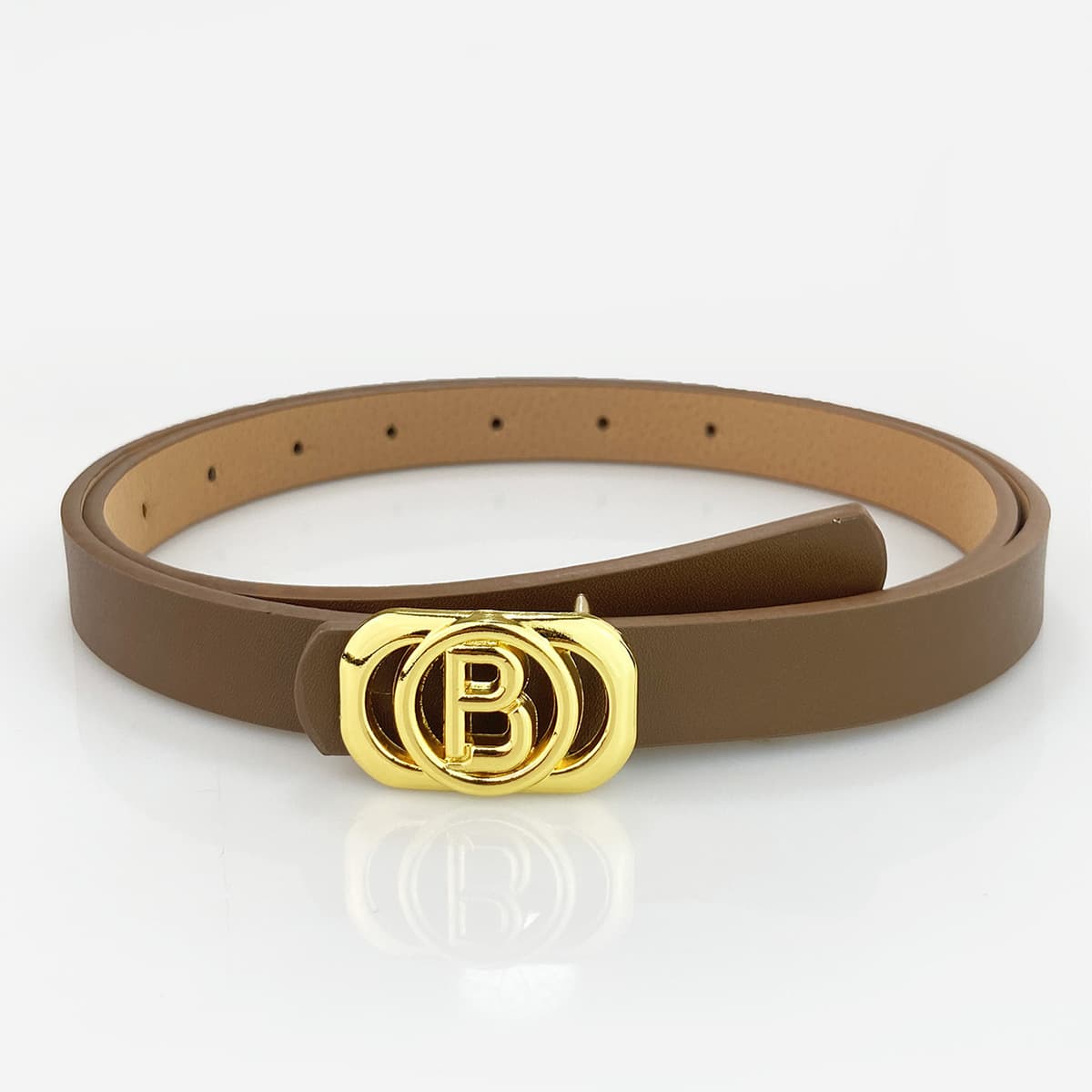Women's Thin Belt Mid- to High-End Quality Fashionable Versatile Suit Skirt Decoration PU Belt