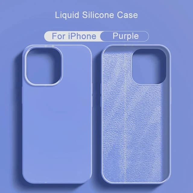 Nouvelle coque de téléphone en silicone liquide pour iPhone 13 14 11 12 Pro Max 15 Plus, coque antichoc souple