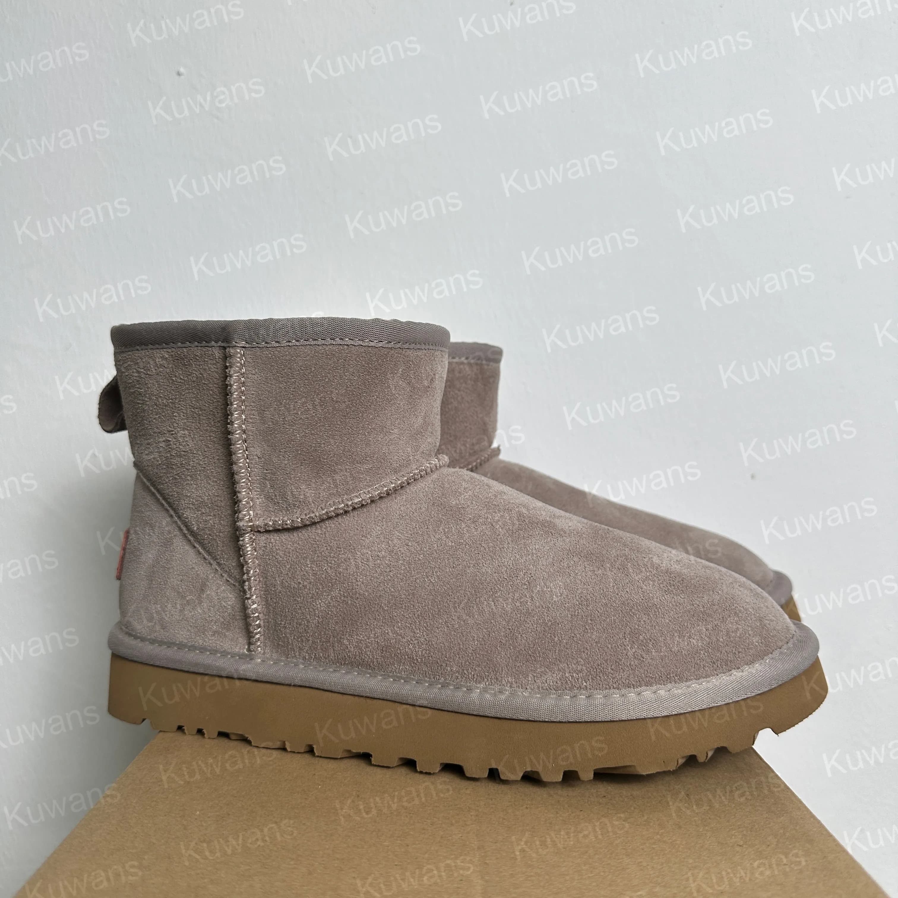 U GG Designer Classic Ultra Mini Bottes de Neige Plateforme Courte Femmes Hommes Fourrure Peau de Mouton Tasman Tazz Chesut Sable Graine de Moutarde