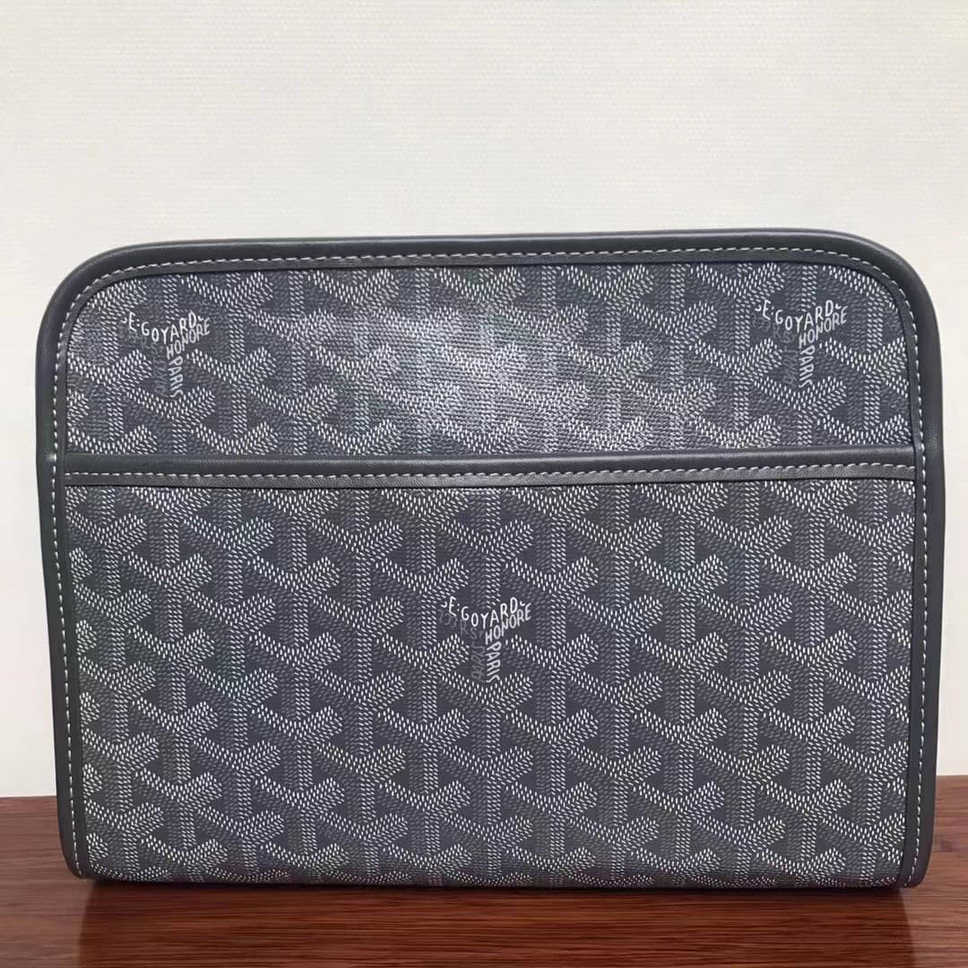 Gaodeya Nouvelle trousse de toilette en cuir véritable avec imprimé dents de chien en forme de Y