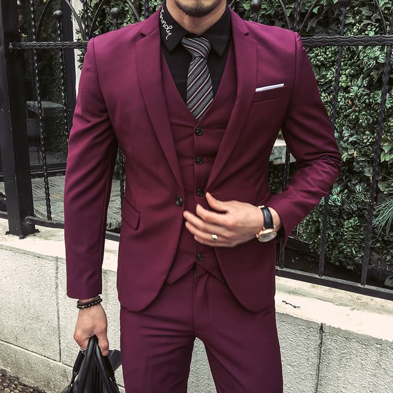 Men's Clothing groom's suit three piece slim casual work suit suit