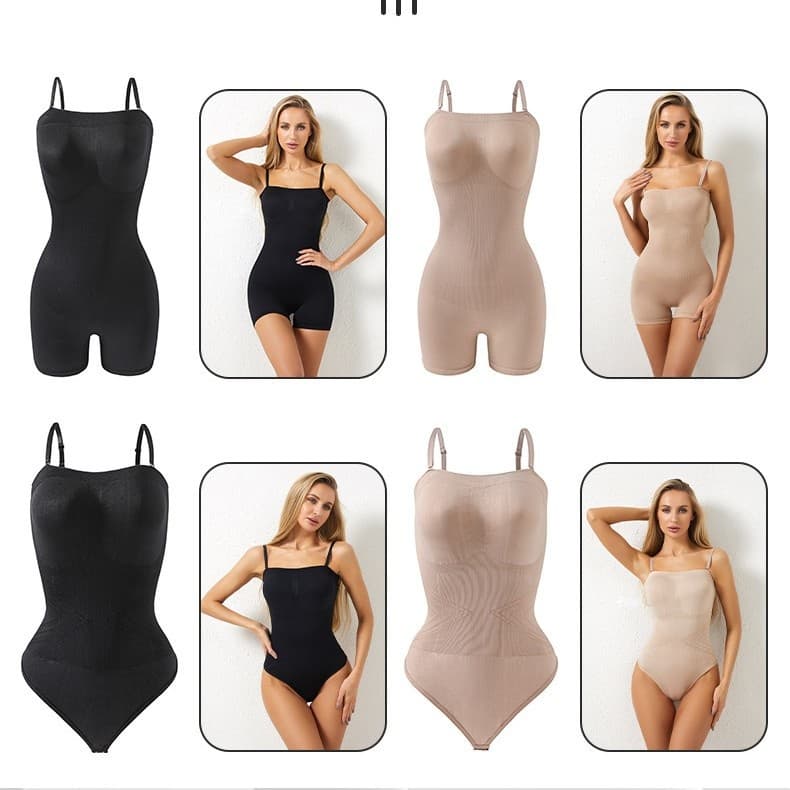 Aria Basics European And American Style One-piece Shapewear, Sexy Strapless Design With Detachable Shoulder Straps, Strap Buckle