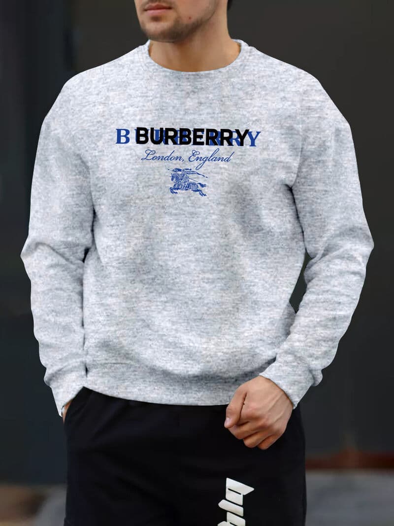 Sweat-shirt chaud à col rond pour hommes, couleur unie, imprimé, nouvelle collection automne et hiver 2024